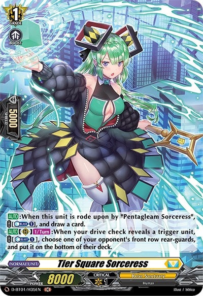 Tier Square Sorceress (Holo) (135) [D-BT01] - Cardfight Vanguard Single