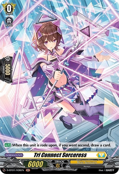 Tri Connect Sorceress (Holo) (136) [D-BT01] - Cardfight Vanguard Single