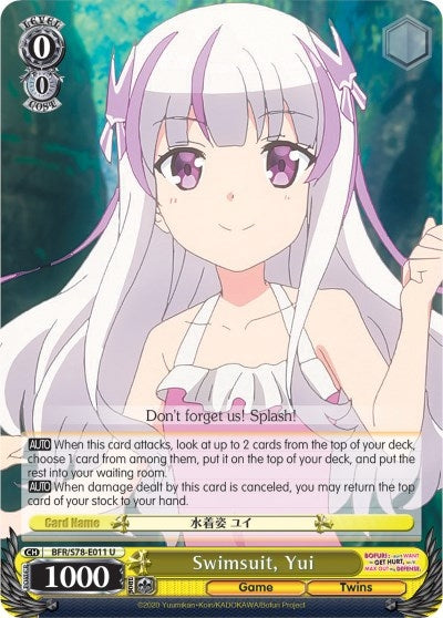 Swimsuit Yui (78011) [BFR/S78] - Weiss Schwarz Single