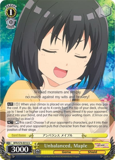 Unbalanced Maple (78016) [BFR/S78] - Weiss Schwarz Single