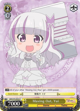 Maxing Out,Yui (78024) [BFR/S78] - Weiss Schwarz Single