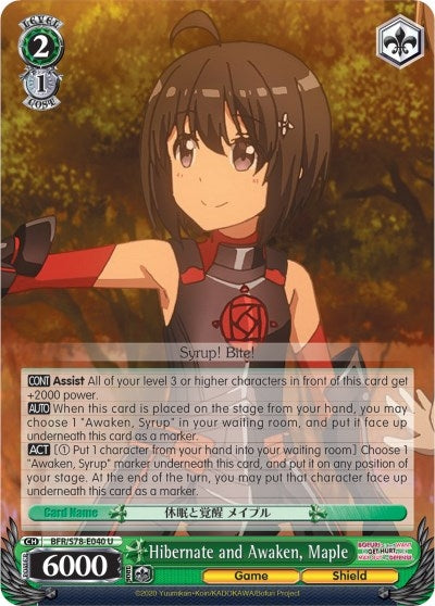 Hibernate and Awaken Maple (78040) [BFR/S78] - Weiss Schwarz Single