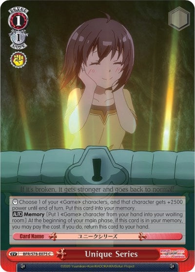 Unique Series (78075) [BFR/S78] - Weiss Schwarz Single