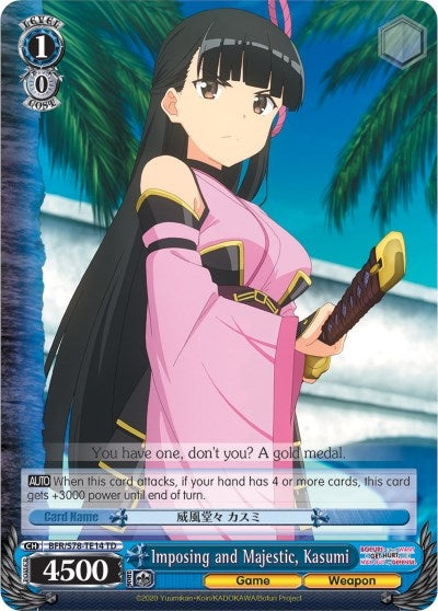 Imposing and Majestic Kasumi (7814) [BFR/S78] - Weiss Schwarz Single