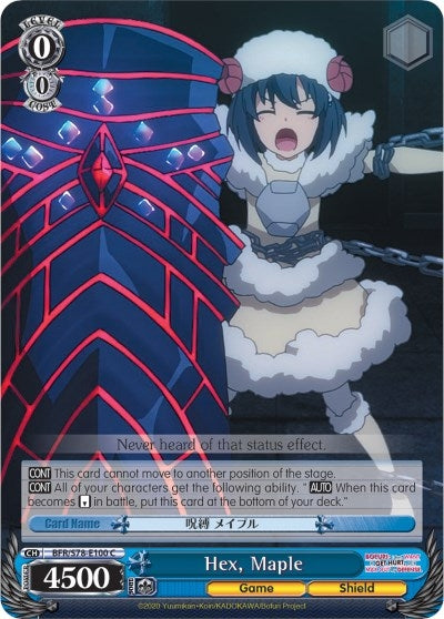 Hex Maple (78100) [BFR/S78] - Weiss Schwarz Single