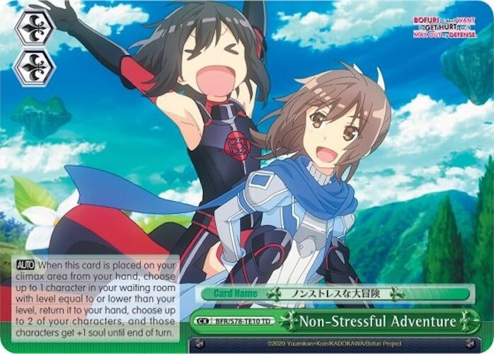 Non-Stressful Adventure (7810) [BFR/S78] - Weiss Schwarz Single