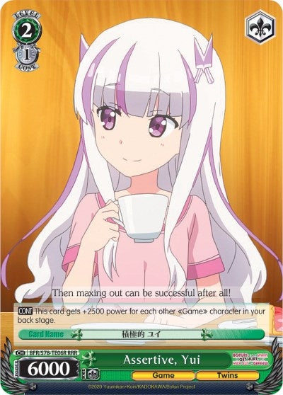 Assertive Yui (RRR) (7806) [BFR/S78] - Weiss Schwarz Single