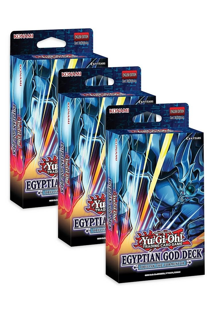 Egyptian God Deck: Obelisk the Tormentor [1st Edition] - Set of 3 (EGO1) - YuGiOh Sealed