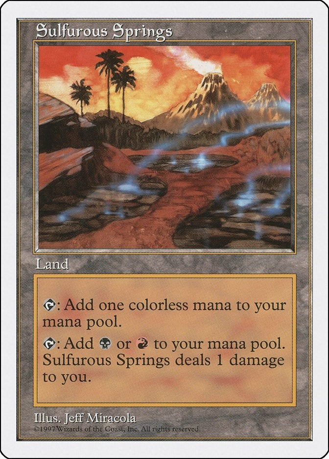 Sulfurous Springs [5ED] - MTG Single