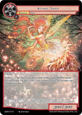 Atomic Fairy (17) [ADW] - Force of Will Single