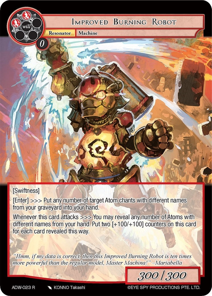 Improved Burning Robot (23) [ADW] - Force of Will Single