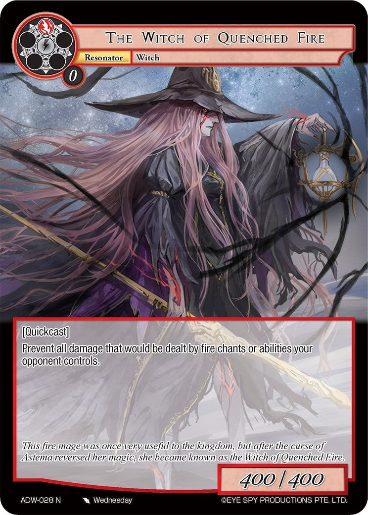 The Witch of Quenched Fire (28) [ADW] - Force of Will Single
