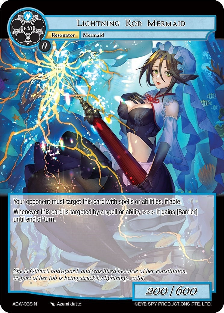 Lightning Rod Mermaid (38) [ADW] - Force of Will Single