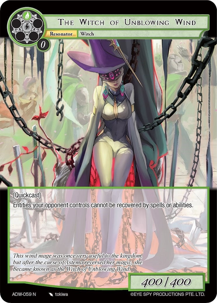 The Witch of Unblowing Wind (59) [ADW] - Force of Will Single