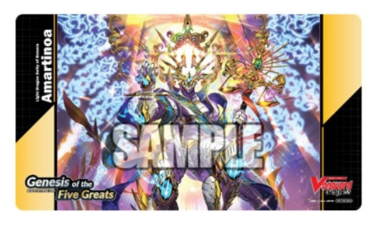 Cardfight!! Vanguard overDress Preorder Playmat: Genesis of the Five Greats - Light Dragon Deity of Honors Amartinoa