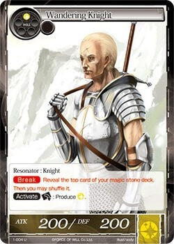 Wandering Knight (1) [OG1] - Force of Will Single