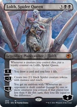 Lolth Spider Queen (Borderless) (284) [AFR] - MTG Single