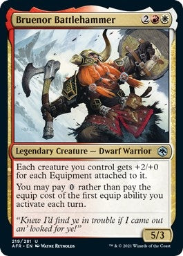 Bruenor Battlehammer (219) [AFR] - MTG Single