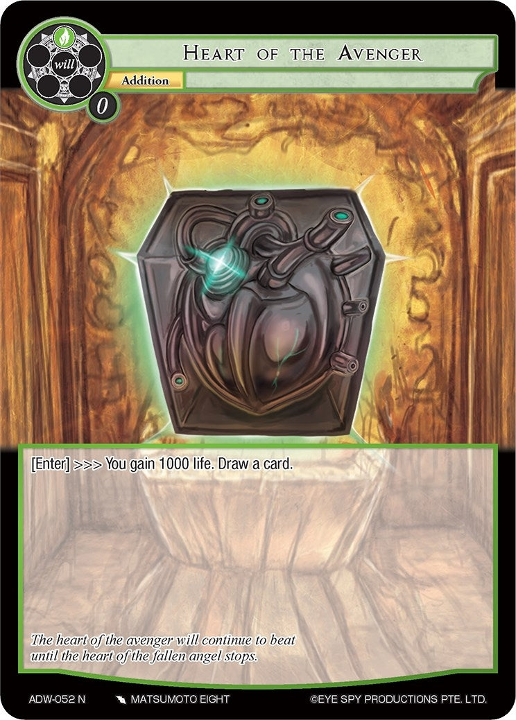 Heart of the Avenger (52) [ADW] - Force of Will Single