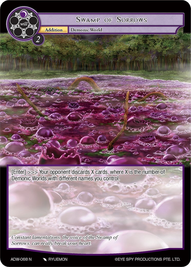 Swamp of Sorrows (68) [ADW] - Force of Will Single