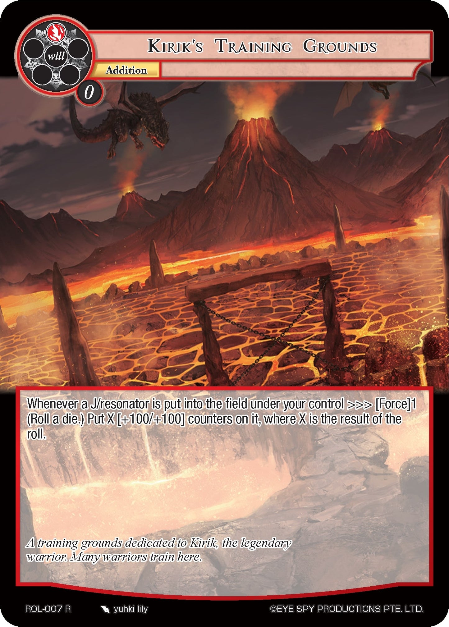 Kirik’s Training Grounds (7) [ROL] - Force of Will Single
