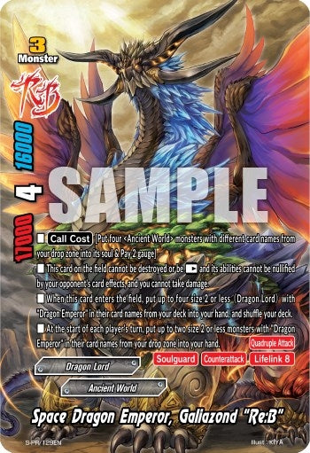 Space Dragon Emperor Galiazond ’Re:B’ (129) [PR] - Future Card BuddyFight Single