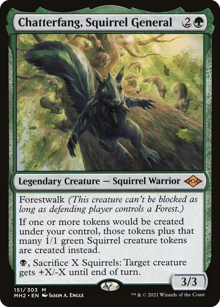 Chatterfang Squirrel General (151) [MH2] - MTG Single