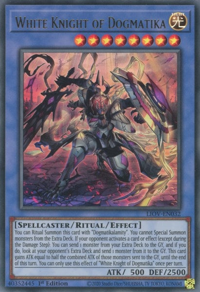 White Knight of Dogmatika (32) (LIOV) - YuGiOh Single