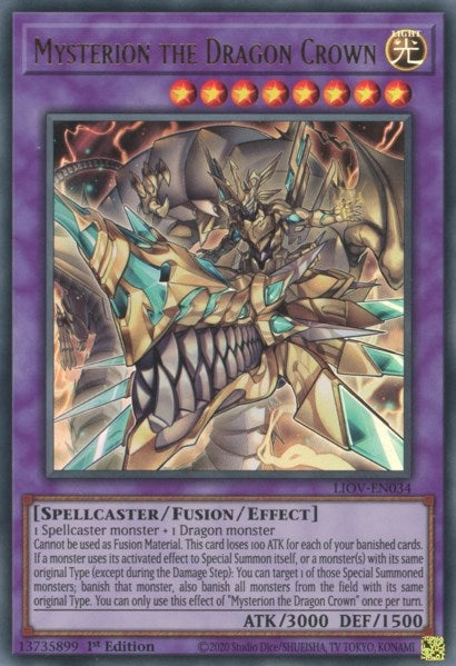 Mysterion the Dragon Crown (34) (LIOV) - YuGiOh Single