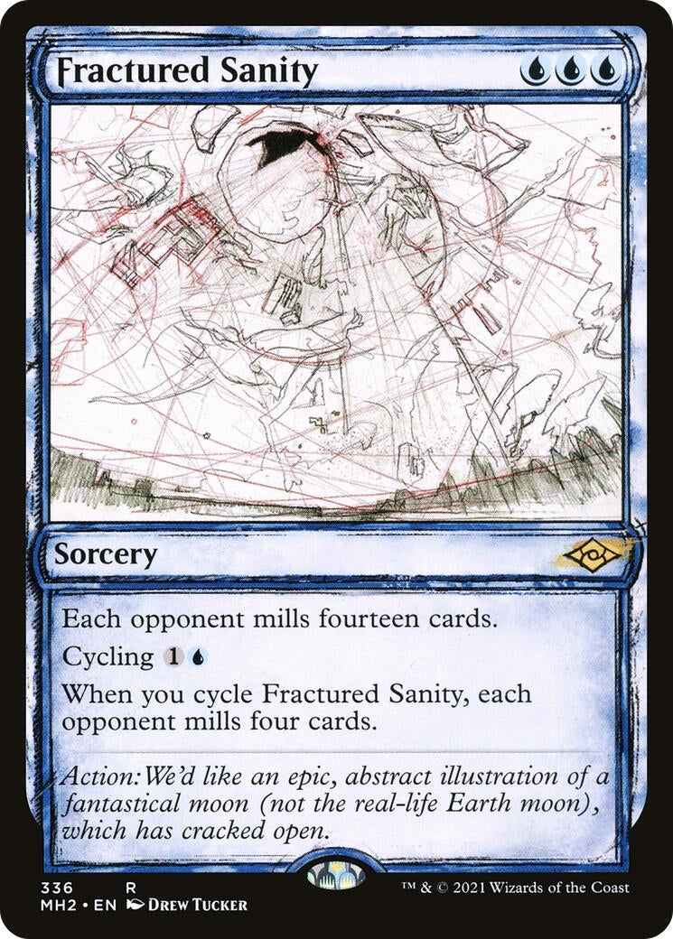 Fractured Sanity (Showcase) (336) [MH2] - MTG Single