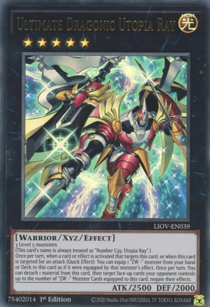 Ultimate Dragonic Utopia Ray (39) (LIOV) - YuGiOh Single