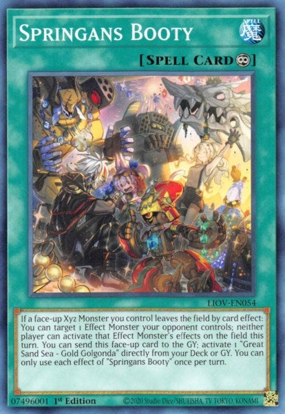 Springans Booty (54) (LIOV) - YuGiOh Single