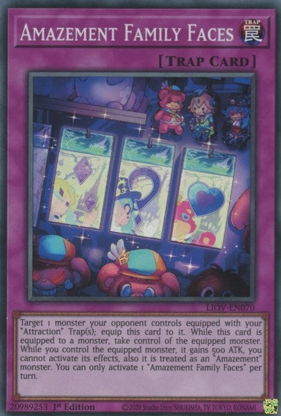 Amazement Family Faces (70) (LIOV) - YuGiOh Single