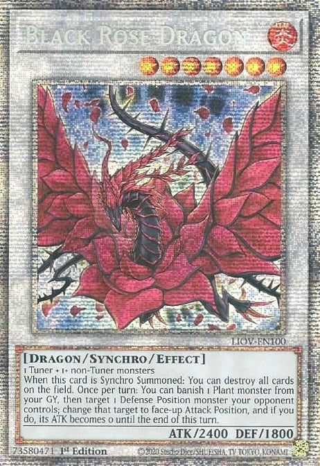 Black Rose Dragon (Starlight Rare) (100) (LIOV) - YuGiOh Single
