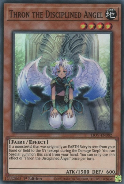 Thron the Disciplined Angel (82) (LIOV) - YuGiOh Single