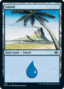 Island (484) (Foil Etched) (484) [MH2] - MTG Single