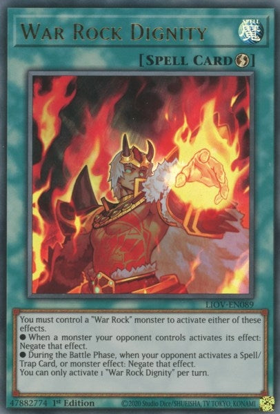 War Rock Dignity (89) (LIOV) - YuGiOh Single