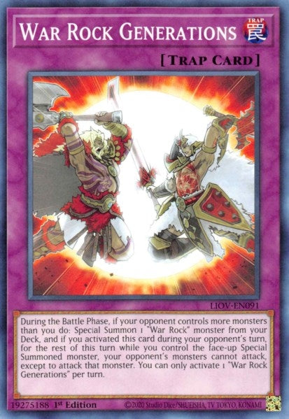 War Rock Generations (91) (LIOV) - YuGiOh Single