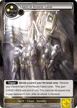 Oath of Round Table (1) [OG1] - Force of Will Single
