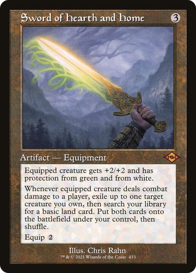 Sword of Hearth and Home (Retro Frame) (433) [MH2] - MTG Single