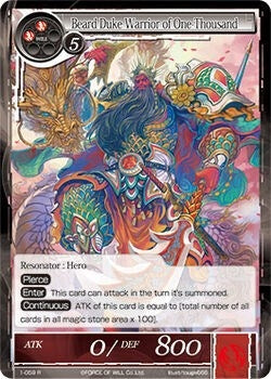 Beard Duke Warrior of One-Thousand (1) [OG1] - Force of Will Single