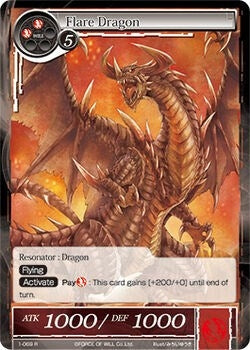 Flare Dragon (1) [OG1] - Force of Will Single