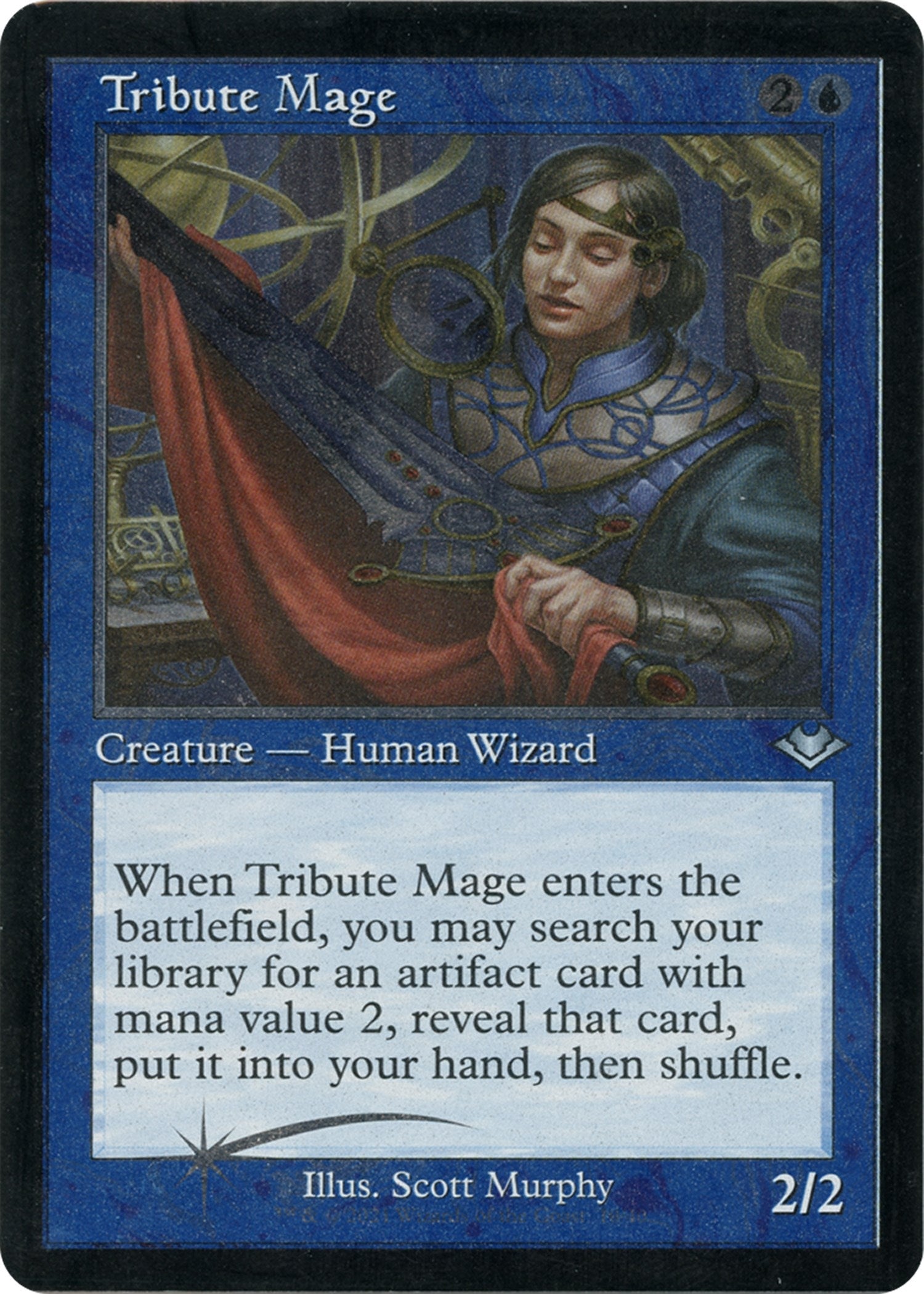 Tribute Mage (Retro Frame) (Foil Etched) (10) [MH1] - MTG Single