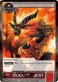 Efreet the Blazing Elemental (1) [OG1] - Force of Will Single