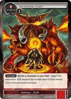 Spreading Anger (1) [OG1] - Force of Will Single