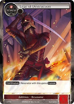 Urge of Destruction (1) [OG1] - Force of Will Single