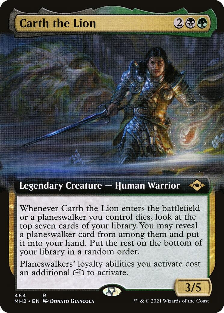 Carth the Lion (Extended Art) (464) [MH2] - MTG Single