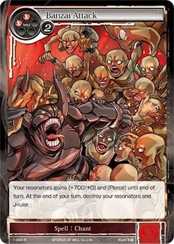Banzai Attack (1) [OG1] - Force of Will Single