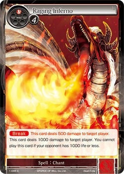 Raging Inferno (1) [OG1] - Force of Will Single