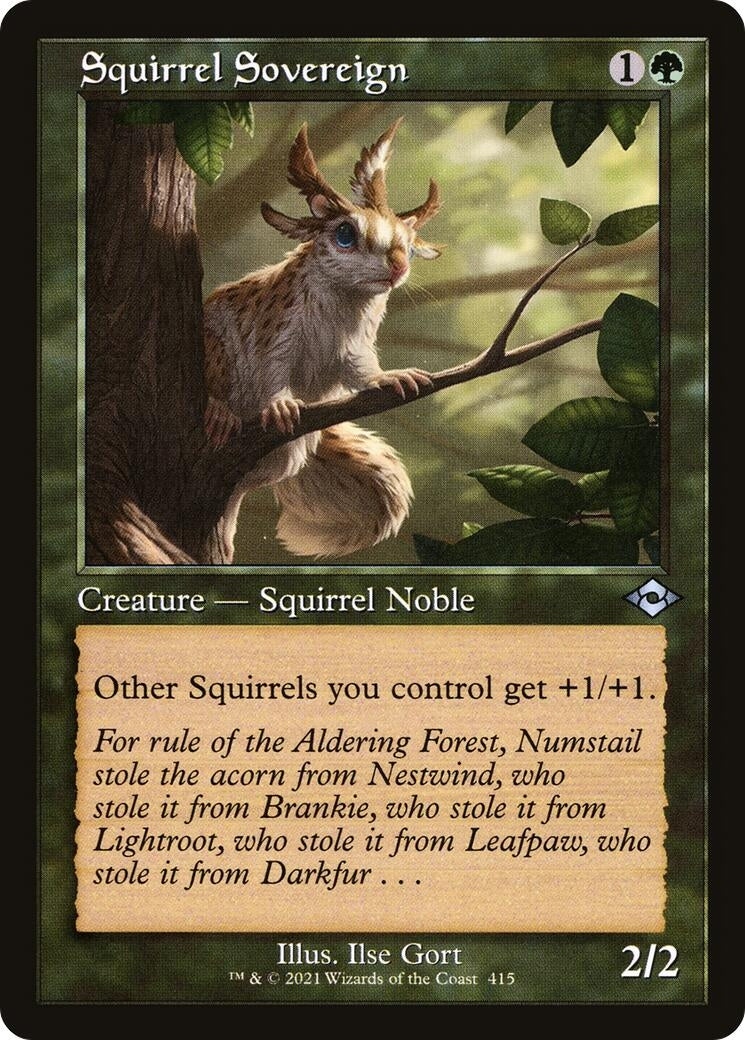 Squirrel Sovereign (Retro Frame) (415) [MH2] - MTG Single